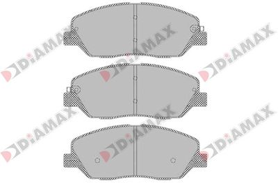 N09429 DIAMAX Комплект тормозных колодок, дисковый тормоз