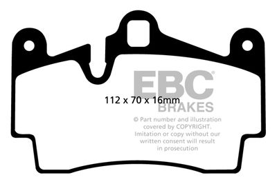 DP51474NDX EBC Brakes Комплект тормозных колодок, дисковый тормоз