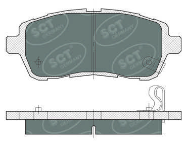 SP384PR SCT - MANNOL Комплект тормозных колодок, дисковый тормоз