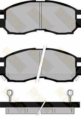 PA783 Brake ENGINEERING Комплект тормозных колодок, дисковый тормоз