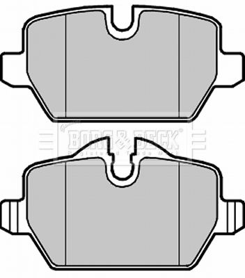 BBP1960 BORG & BECK Комплект тормозных колодок, дисковый тормоз