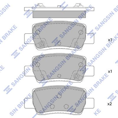 SP4373 Hi-Q Комплект тормозных колодок, дисковый тормоз