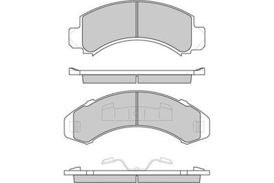 120782 E.T.F. Комплект тормозных колодок, дисковый тормоз
