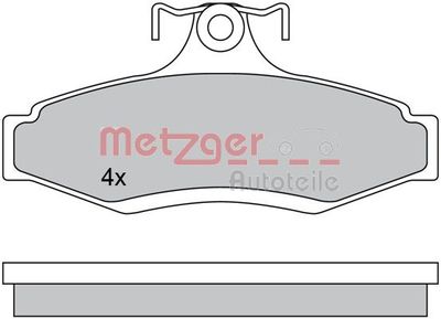 1170581 METZGER Комплект тормозных колодок, дисковый тормоз