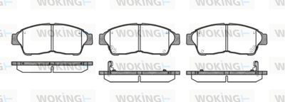 P502342 WOKING Комплект тормозных колодок, дисковый тормоз