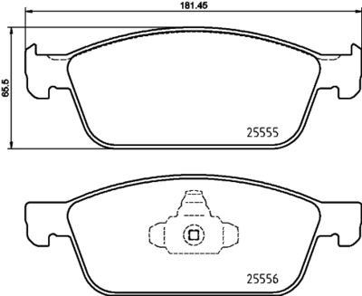 P24199 BREMBO Комплект тормозных колодок, дисковый тормоз