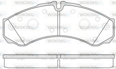 P751320 WOKING Комплект тормозных колодок, дисковый тормоз