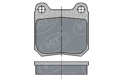 SP162PR SCT - MANNOL Комплект тормозных колодок, дисковый тормоз