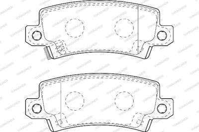 WBP23816A WAGNER Комплект тормозных колодок, дисковый тормоз