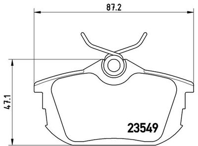 P54023 BREMBO Комплект тормозных колодок, дисковый тормоз