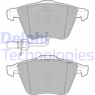 LP2032 DELPHI Комплект тормозных колодок, дисковый тормоз