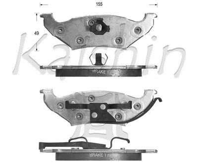 FK10030 KAISHIN Комплект тормозных колодок, дисковый тормоз