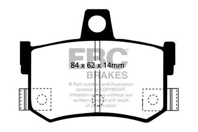 DP46622R EBC Brakes Комплект тормозных колодок, дисковый тормоз