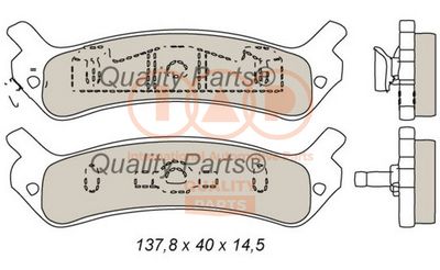 70407031 IAP QUALITY PARTS Комплект тормозных колодок, дисковый тормоз