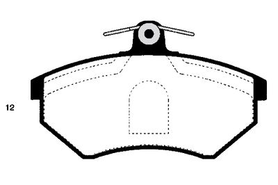 RA03102 RAICAM Комплект тормозных колодок, дисковый тормоз