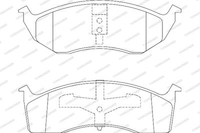 WBP23043A WAGNER Комплект тормозных колодок, дисковый тормоз