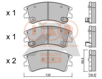 70411057P IAP QUALITY PARTS Комплект тормозных колодок, дисковый тормоз