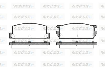 P061300 WOKING Комплект тормозных колодок, дисковый тормоз