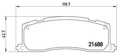 P83030 BREMBO Комплект тормозных колодок, дисковый тормоз