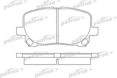 PBP1529 PATRON Комплект тормозных колодок, дисковый тормоз