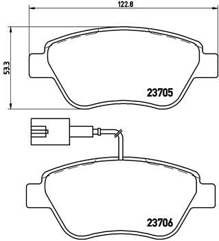 P23141X BREMBO Комплект тормозных колодок, дисковый тормоз