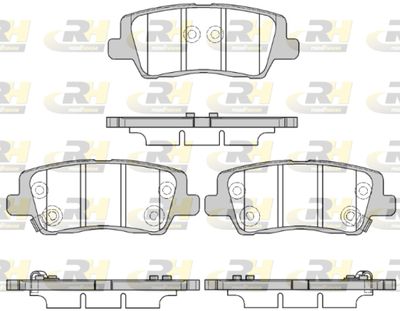 2156405 ROADHOUSE Комплект тормозных колодок, дисковый тормоз