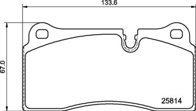 P06111 BREMBO Комплект тормозных колодок, дисковый тормоз