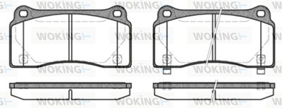 P883330 WOKING Комплект тормозных колодок, дисковый тормоз