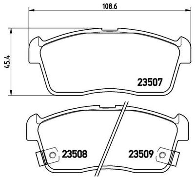 P79012 BREMBO Комплект тормозных колодок, дисковый тормоз