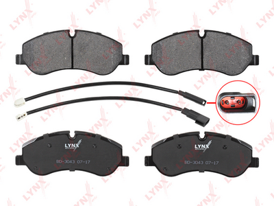 BD3043 LYNXauto Комплект тормозных колодок, дисковый тормоз