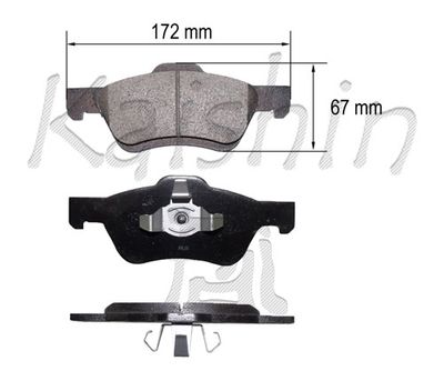 FK3149 KAISHIN Комплект тормозных колодок, дисковый тормоз