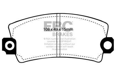 DP269 EBC Brakes Комплект тормозных колодок, дисковый тормоз