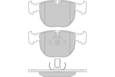 120774 E.T.F. Комплект тормозных колодок, дисковый тормоз