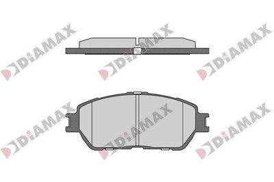N09709 DIAMAX Комплект тормозных колодок, дисковый тормоз