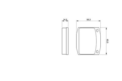 0986463911 BOSCH Комплект тормозных колодок, дисковый тормоз