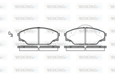 P542304 WOKING Комплект тормозных колодок, дисковый тормоз