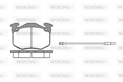 P063302 WOKING Комплект тормозных колодок, дисковый тормоз