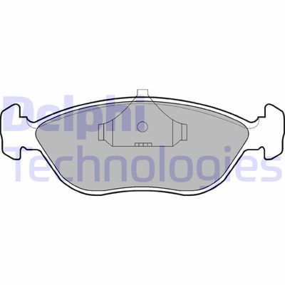 LP876 DELPHI Комплект тормозных колодок, дисковый тормоз