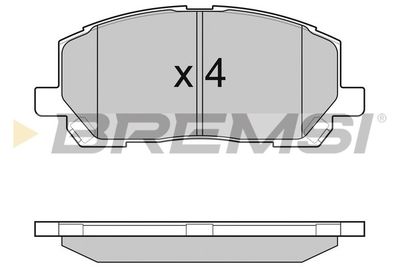 BP2989 BREMSI Комплект тормозных колодок, дисковый тормоз