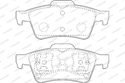 WBP23482A WAGNER Комплект тормозных колодок, дисковый тормоз