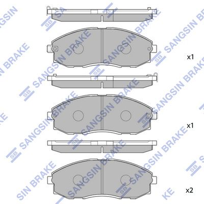 SP1099 Hi-Q Комплект тормозных колодок, дисковый тормоз