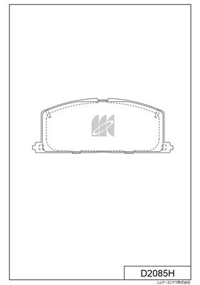 D2085H MK Kashiyama Комплект тормозных колодок, дисковый тормоз