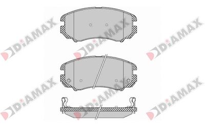 N09244 DIAMAX Комплект тормозных колодок, дисковый тормоз