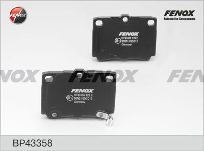 BP43358 FENOX Комплект тормозных колодок, дисковый тормоз