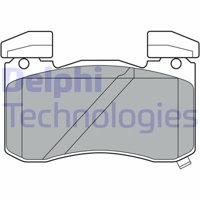 LP3396 DELPHI Комплект тормозных колодок, дисковый тормоз