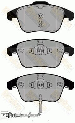 PA1801 Brake ENGINEERING Комплект тормозных колодок, дисковый тормоз