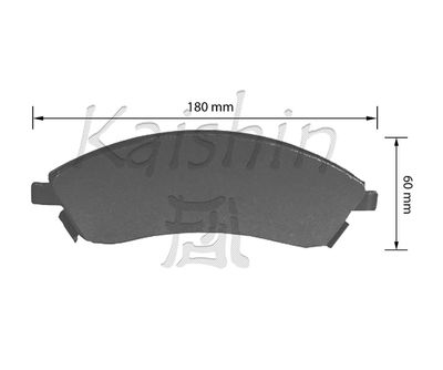 FK10163 KAISHIN Комплект тормозных колодок, дисковый тормоз