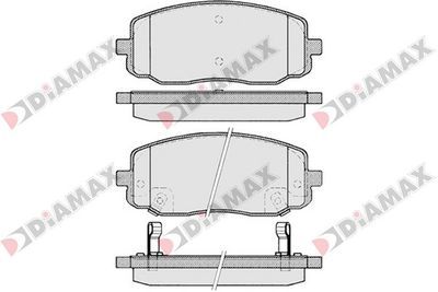 N09240 DIAMAX Комплект тормозных колодок, дисковый тормоз