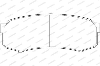 WBP21947A WAGNER Комплект тормозных колодок, дисковый тормоз