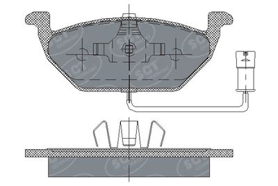 SP136PR SCT - MANNOL Комплект тормозных колодок, дисковый тормоз